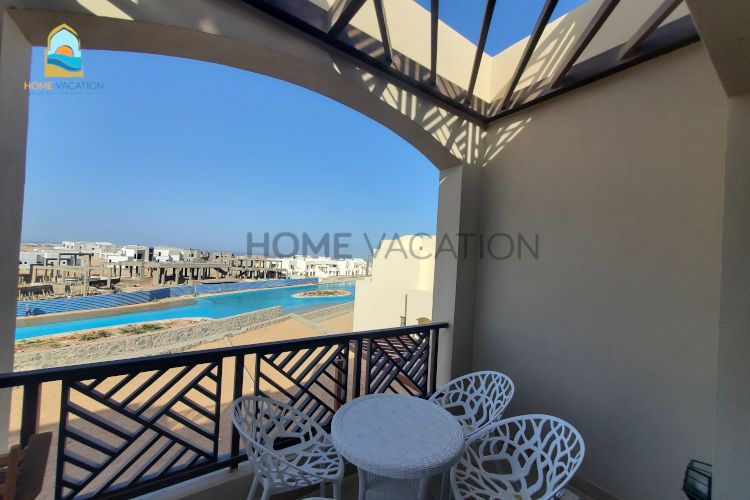 two bedroom apartment pool view for rent makadi heights balcony lagoon view_e6a09_lg