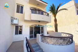 Three-bedroom apartment with private beach access and garden for rent in El Ahyaa, Hurghada