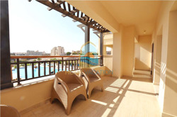 Luxuriöses Apartment mit zwei Schlafzimmern, Meer- und Poolblick in Al Dau Heights zu vermieten