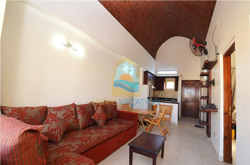 Two-bedroom apartment with high ceiling for long-term rent at Makadi Orascom.