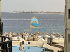 A Beautiful One-bedroom apartment with a partial sea and pool view For Rent at Palm Beach Piazza